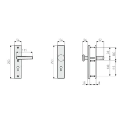 Abus Schutzbeschlag KLN 314 F1 beidseitig