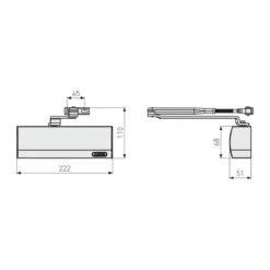 Abus Türschließer AC6124 S
