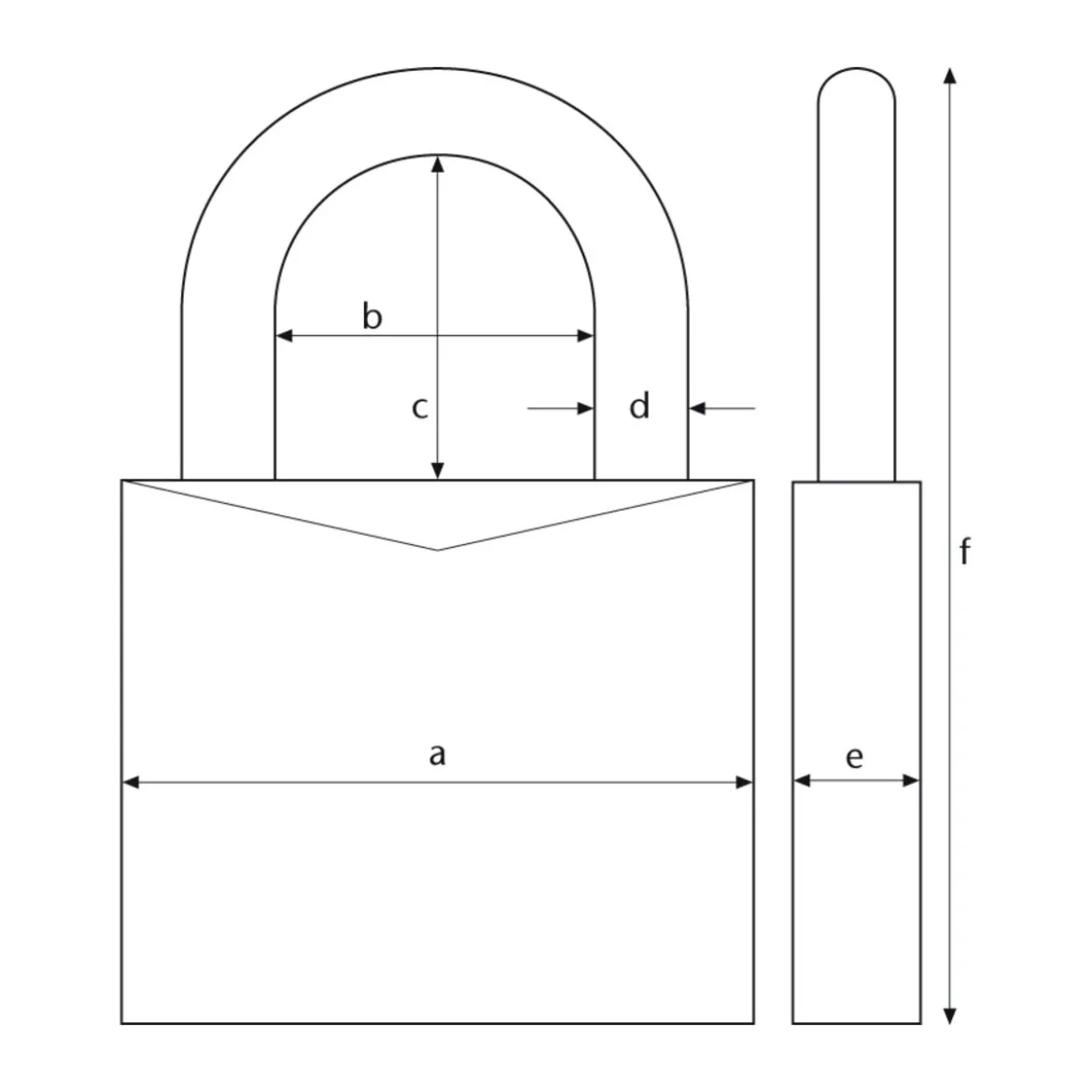 Abus Vorhängeschloss 64TI 50 mm