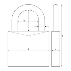 Abus Vorhängeschloss 64TI/20 Twins