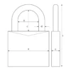 Abus Zahlenschloss 165/30