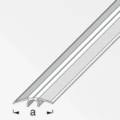Alfer Übergangsprofil Clipstech 33 mm 2m titan
