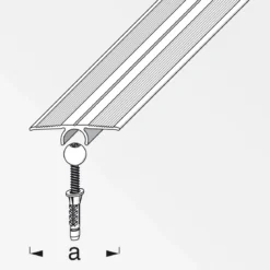 Alfer Übergangsprofil Clipstech-vario 33 mm 0,9m titan
