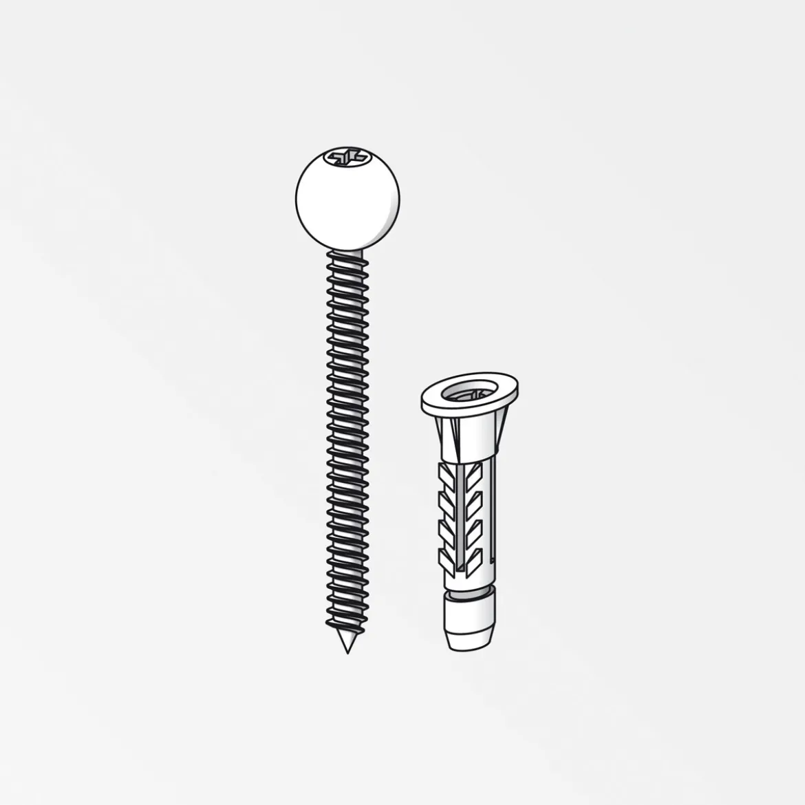 Alfer Dübel-System Clipstech-vario 4 x 35 mm 5 Stück
