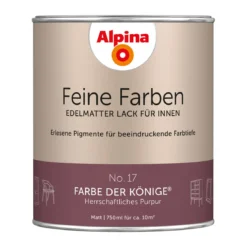 AlpinaBuntlack Feine Farben Lack No 17 Farbe der Könige edelmatt 750ml