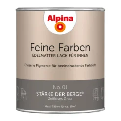 AlpinaBuntlack Feine Farben Lack No 01 Stärke der Berge edelmatt 750ml