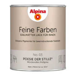 AlpinaBuntlack Feine Farben Lack No 03 Poesie der Stille edelmatt 750ml