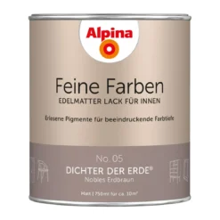 AlpinaBuntlack Feine Farben Lack No 05 Dichter der Erde edelmatt 750ml
