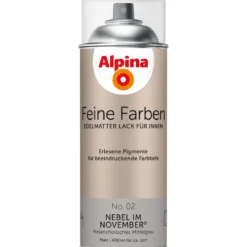 AlpinaBuntlack Feine Farben Sprühlack No 02 Nebel im November edelmatt 400ml