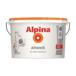 Alpina Wandfarbe Altweiß Matt 5 L