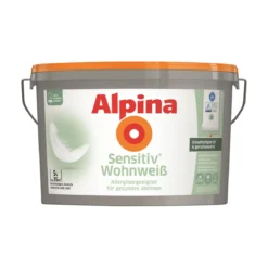 AlpinaWandfarbe Sensitiv Wohnweiß 5 L