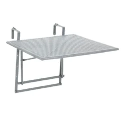 Balkonhaengetisch XL Toulouse eisengrauca. 70x88x47-79 cm