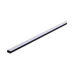 Base Profil mit weissem Diffusor 2 mschwarz eloxiert/weiss Alu/Kunststoff