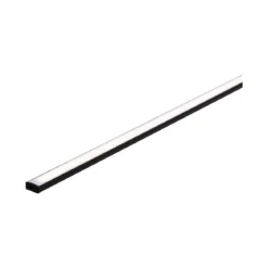 Base Profil mit weissem Diffusor 2 mschwarz eloxiert/weiss Alu/Kunststoff