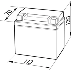 Batterie GEL YTX7L-BS 7Ah 160A
