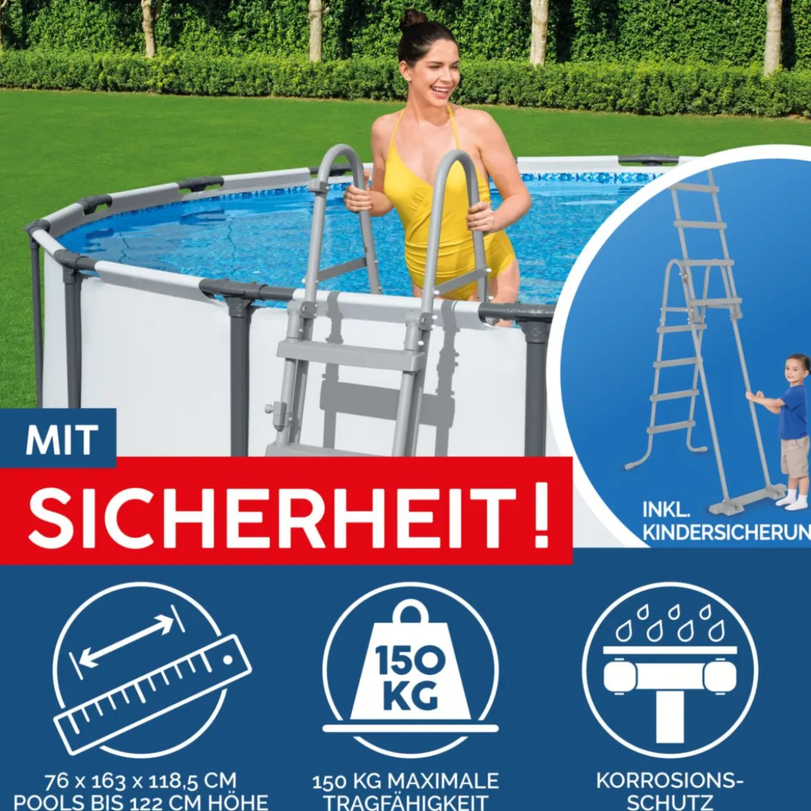 Bestway Steel Pro Max Frame-Pool-Set366x122cm Dm. 3,66x1,22m
