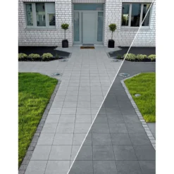 Beton Gehwegplatte Anthrazit 30x30x4 cmmit Fase