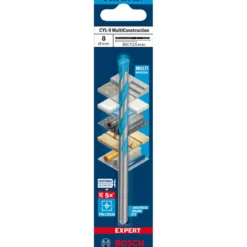 Bosch ProfessionalExpert CYL-9 MultiConstruction Bohrer 8 x 80 x 120 mm d 7,2 mm