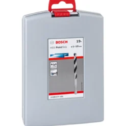 Bosch ProfessionalHSS-Spiralbohrer PointTeQ 19- teilig ProBox 1–10 mm