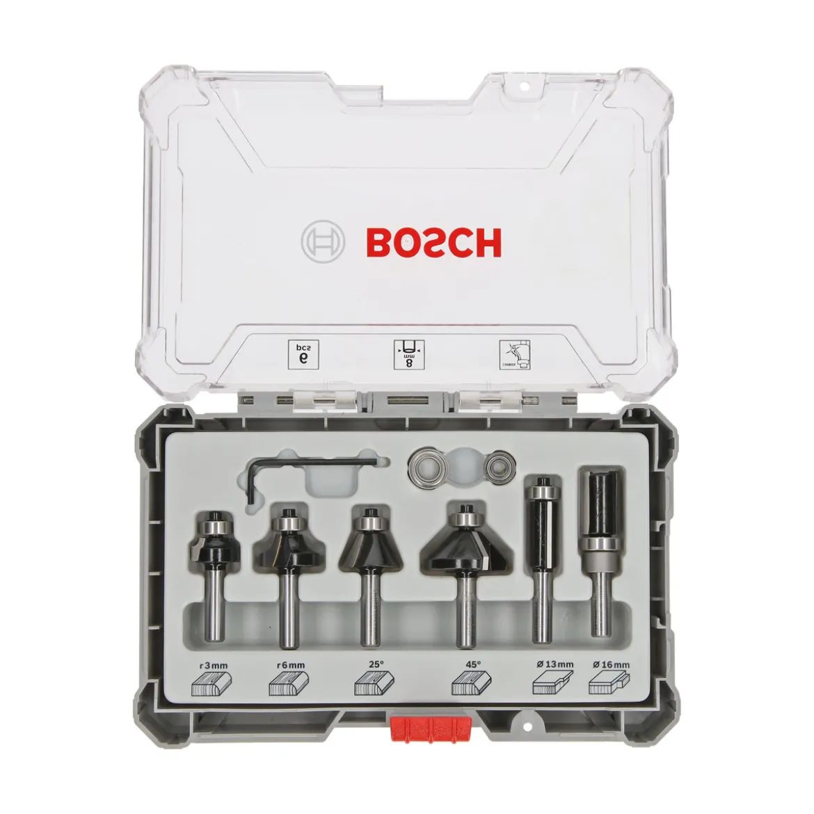 Bosch ProfessionalRand- und Kantenfräse-Set GKF 12V 6-teilig
