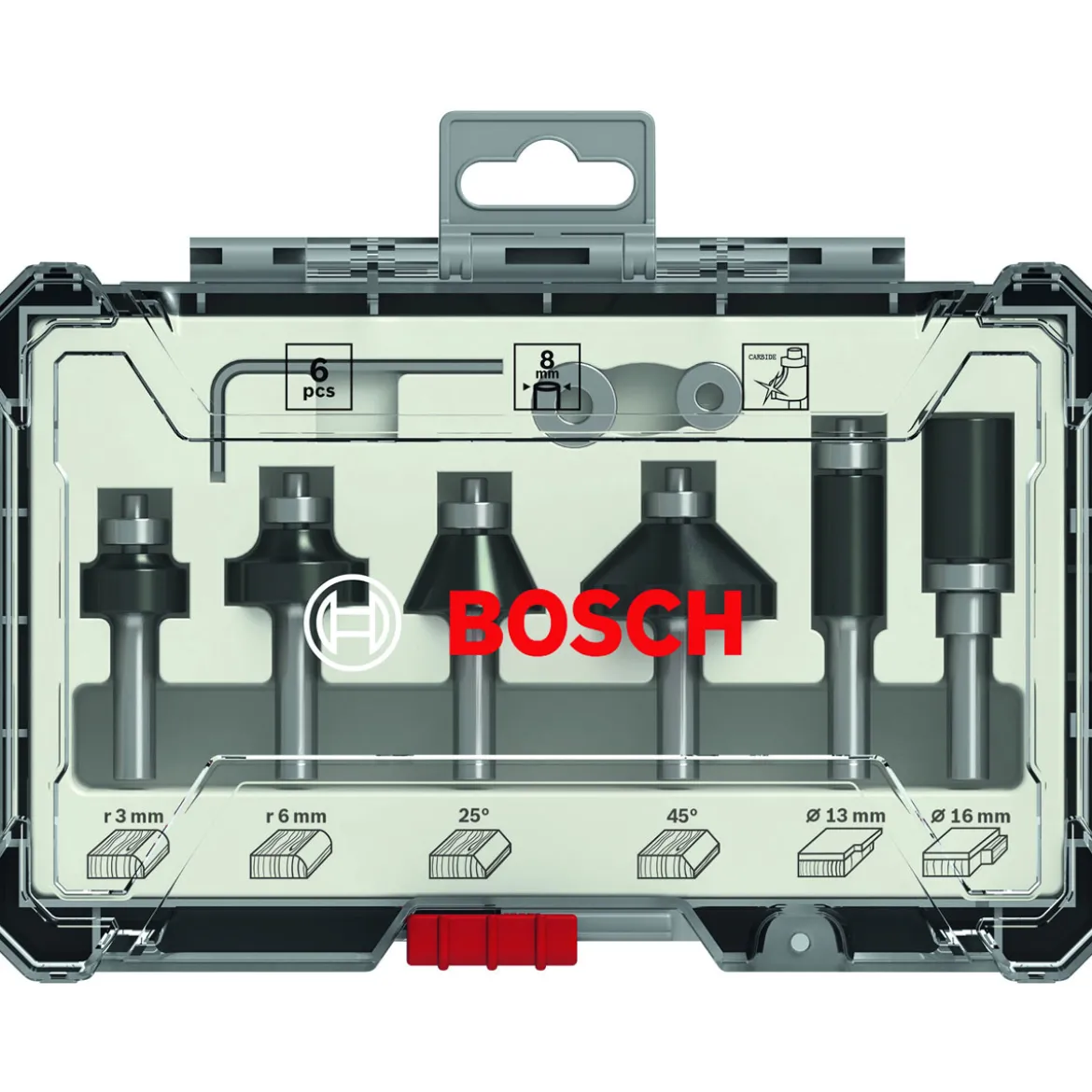 Bosch ProfessionalRand- und Kantenfräse-Set GKF 12V 6-teilig
