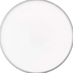 Brilliant Deckenleuchte Britt 33cm silber/weiß 22W 2300lm stufenlos dimmbar