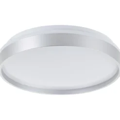 Brilliant Deckenleuchte Britt 33cm silber/weiß 22W 2300lm stufenlos dimmbar