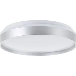 Brilliant Deckenleuchte Britt 33cm silber/weiß 22W 2300lm stufenlos dimmbar