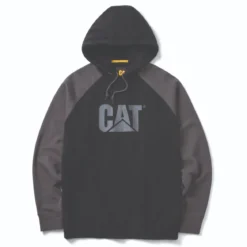 CAT Colorblock Hooded Sweatshirt black-magnet Gr. M