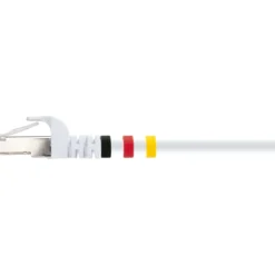 CAT7 Netzwerkkabel S/FTP 3Farbclips 15mweiss