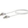 CAT6 U/FTP Netzwerk Flachkabel 1,5 mweiss