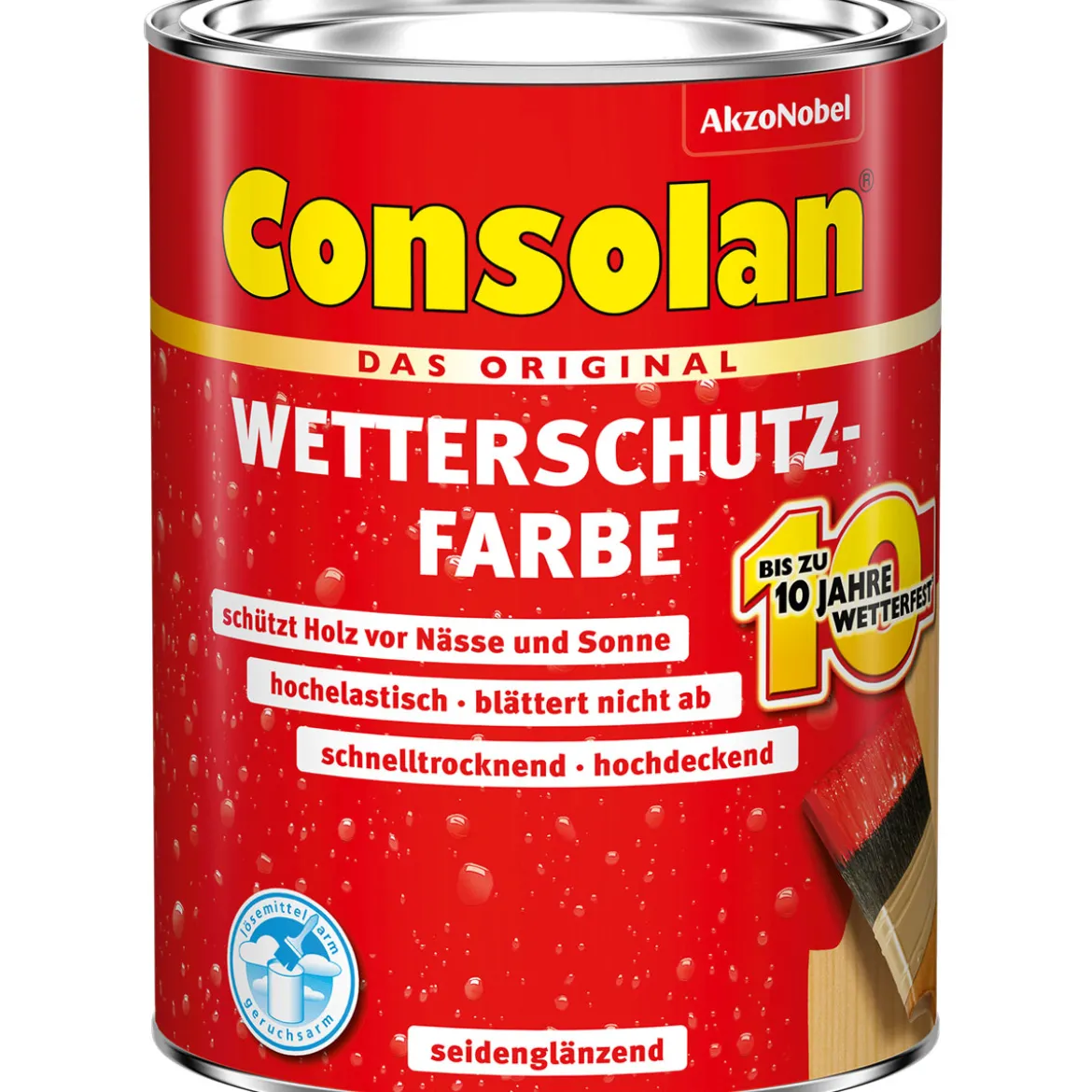 Consolan Wetterschutz-Farbe silbergrau 0,75 L