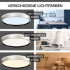 Decken-Wandleuchte SHINING PLUTO LED ALU 1800K 24W