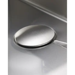 Design Abdeckung fuer runde Siebkorbventile 92mm,Edelstahl glaezend