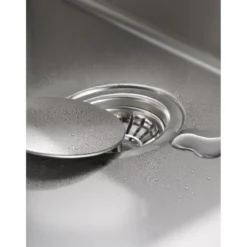 Design Abdeckung fuer runde Siebkorbventile 92mm,Edelstahl glaezend