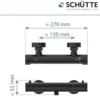 Duschthermostat London,schwarz-matt, 1/2Verbruehschutz und Wassersparfunktion