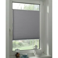 EasyFix Plissee Greta 70x130cm steingrau
