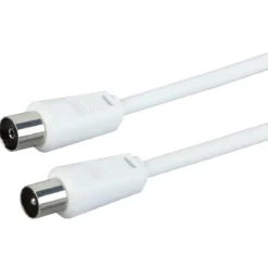 Empf.-Anschlusskabel 7,5 m weiss 75 dB