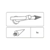 Endknopf Kegel New YOrk 12 mm edelstahl
