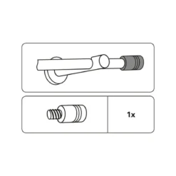 Endknopf Zylinder New York 12mm edelst.