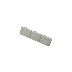 Endstück für 3lfg Schine silber
