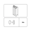 Faltenstecker glasklar