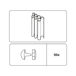 Faltenstecker glasklar