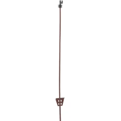 Federstahlpfahl Einzelspitze 107 cm braun 10 Stück