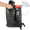 Fischer Bikes Gepäckträgertasche wasserdicht schwarz-rot