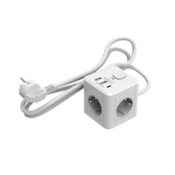 Flector 3-Fach Steckdosenwürfel inkl. USB 1,4 m