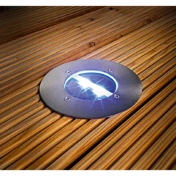 Flector Garten LED-Solar-Bodeneinbauleuchte rund