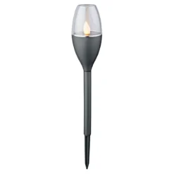 Flector Garten LED-Solarfackel Ambience schwarz 4er-Set