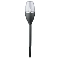 Flector Garten LED-Solarfackel Ambience schwarz 4er-Set