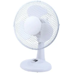 Flector Technik Tischventilator Jupiter Durchmesser 23 cm weiß